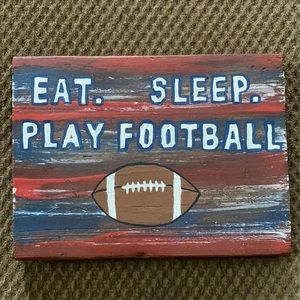 Boys football room decor
